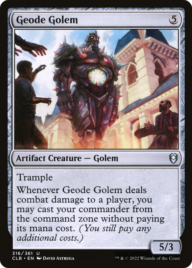 Geode Golem [Commander Legends: Battle for Baldur's Gate] | Good Games North