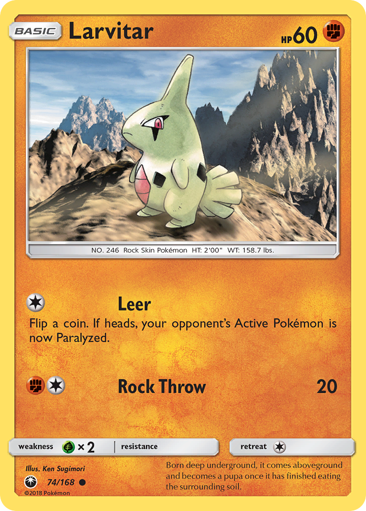 Larvitar (74/168) [Sun & Moon: Celestial Storm] | Good Games North