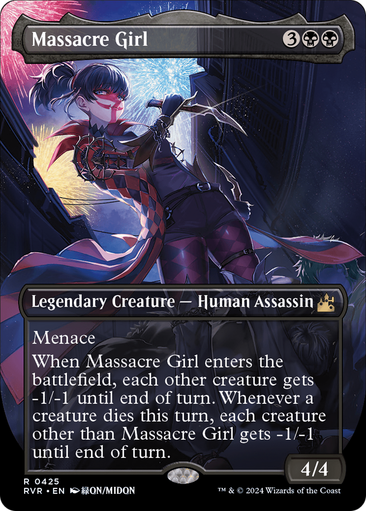 Massacre Girl (Anime Borderless) [Ravnica Remastered] | Good Games North