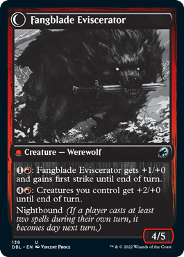 Fangblade Brigand // Fangblade Eviscerator [Innistrad: Double Feature] | Good Games North