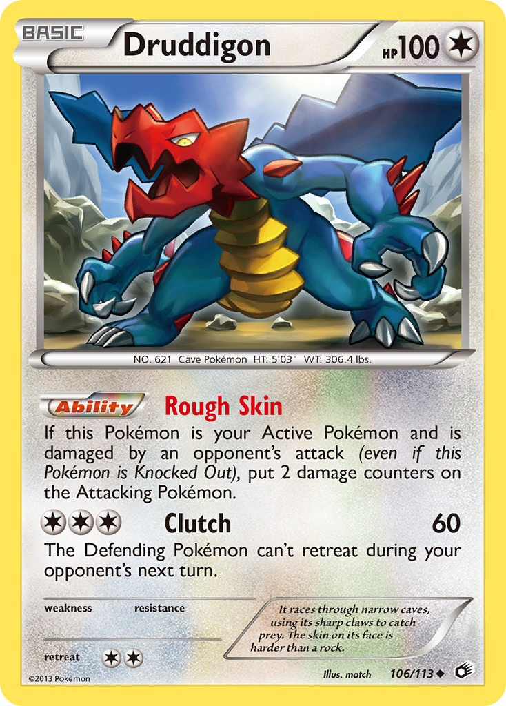 Druddigon (106/113) [Black & White: Legendary Treasures] | Good Games North