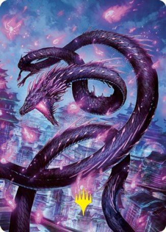 Junji, the Midnight Sky 2 Art Card (Gold-Stamped Signature) [Kamigawa: Neon Dynasty Art Series] | Good Games North