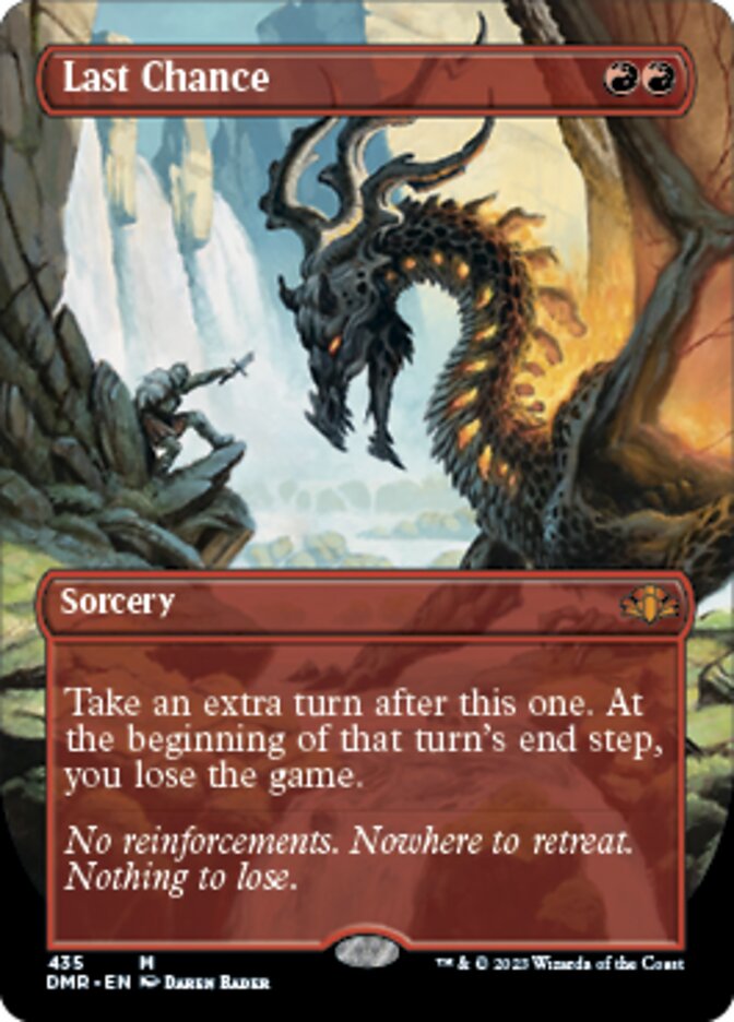 Last Chance (Borderless Alternate Art) [Dominaria Remastered] | Good Games North