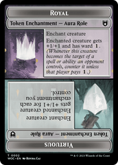 Copy // Royal Role / Virtuous Role Double-Sided Token [Wilds of Eldraine Commander Tokens] | Good Games North