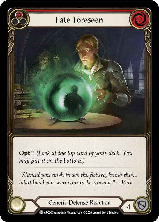 Fate Foreseen (Red) [U-ARC200] Unlimited Rainbow Foil | Good Games North