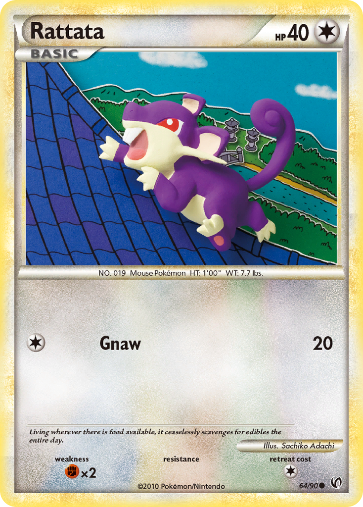 Rattata (64/90) [HeartGold & SoulSilver: Undaunted] | Good Games North