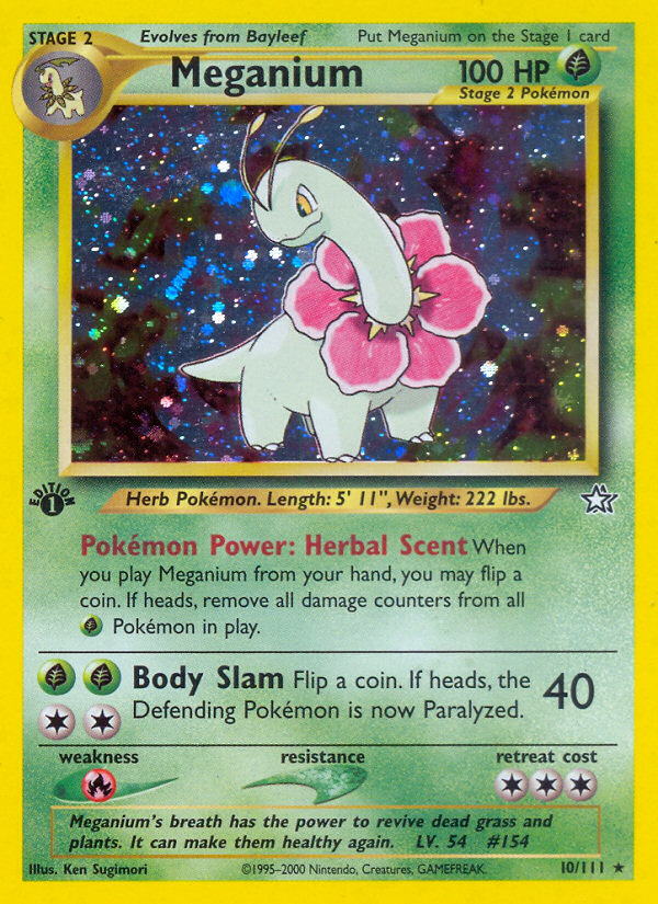 Meganium (10/111) [Neo Genesis 1st Edition] | Good Games North