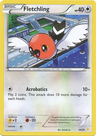 Fletchling (16/30) [XY: Trainer Kit 3 - Pikachu Libre] | Good Games North