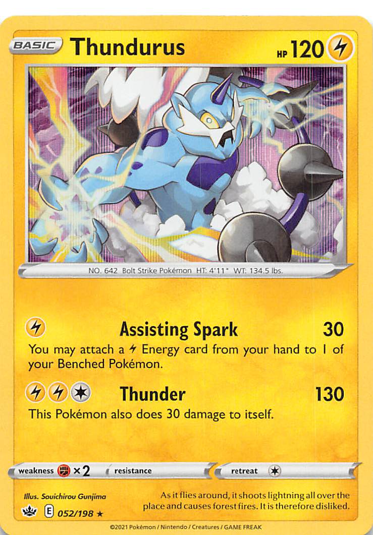Thundurus (052/198) [Sword & Shield: Chilling Reign] | Good Games North