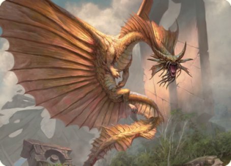 Ancient Gold Dragon Art Card (28) [Commander Legends: Battle for Baldur's Gate Art Series] | Good Games North