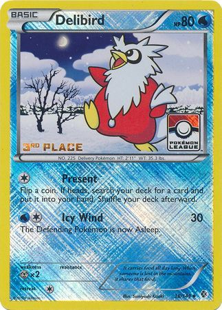Delibird (38/149) (League Promo 3rd Place) [Black & White: Boundaries Crossed] | Good Games North