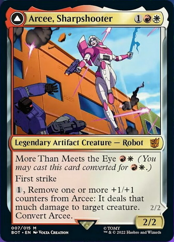 Arcee, Sharpshooter // Arcee, Acrobatic Coupe [Universes Beyond: Transformers] | Good Games North