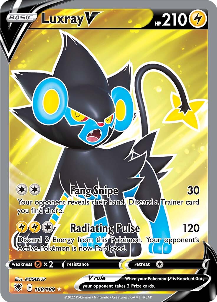Luxray V (168/189) [Sword & Shield: Astral Radiance] | Good Games North