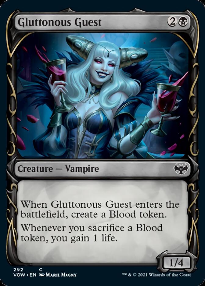 Gluttonous Guest (Showcase Fang Frame) [Innistrad: Crimson Vow] | Good Games North