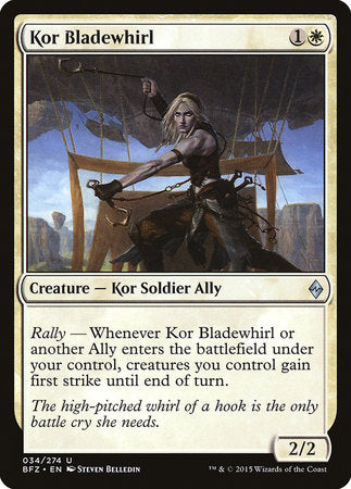 Kor Bladewhirl [Battle for Zendikar] | Good Games North