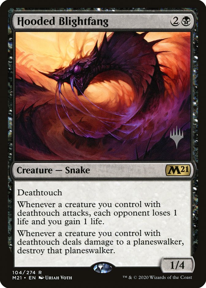 Hooded Blightfang (Promo Pack) [Core Set 2021 Promos] | Good Games North