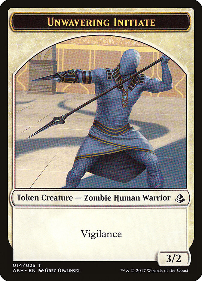 Unwavering Initiate [Amonkhet Tokens] | Good Games North