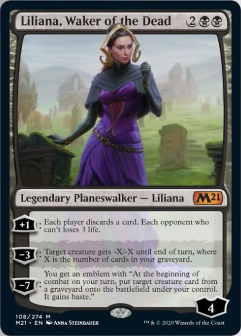 Liliana, Waker of the Dead [Core Set 2021] | Good Games North