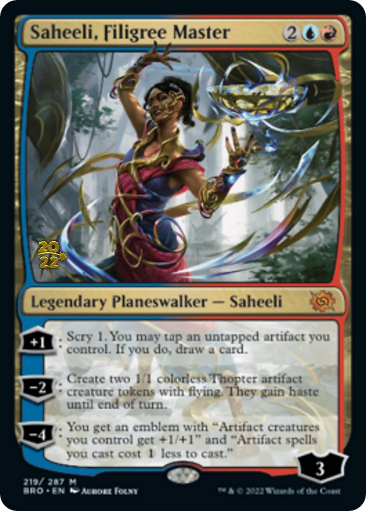 Saheeli, Filigree Master [The Brothers' War: Prerelease Promos] | Good Games North