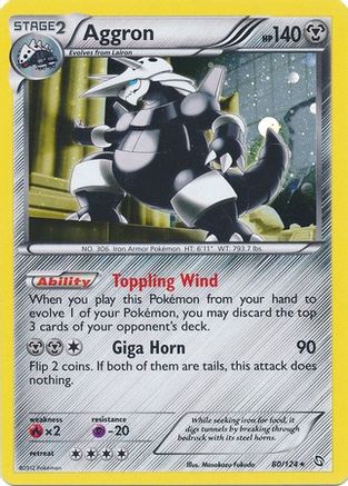 Aggron (80/124) (Cosmos Holo) [Black & White: Dragons Exalted] | Good Games North