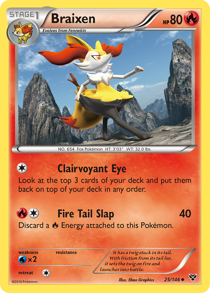 Braixen (25/146) [XY: Base Set] | Good Games North