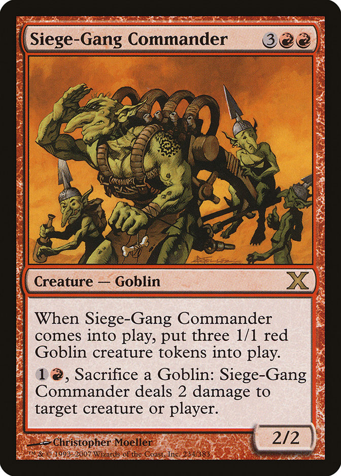 Siege-Gang Commander [Tenth Edition] | Good Games North