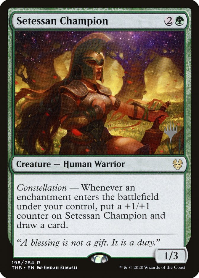 Setessan Champion (Promo Pack) [Theros Beyond Death Promos] | Good Games North