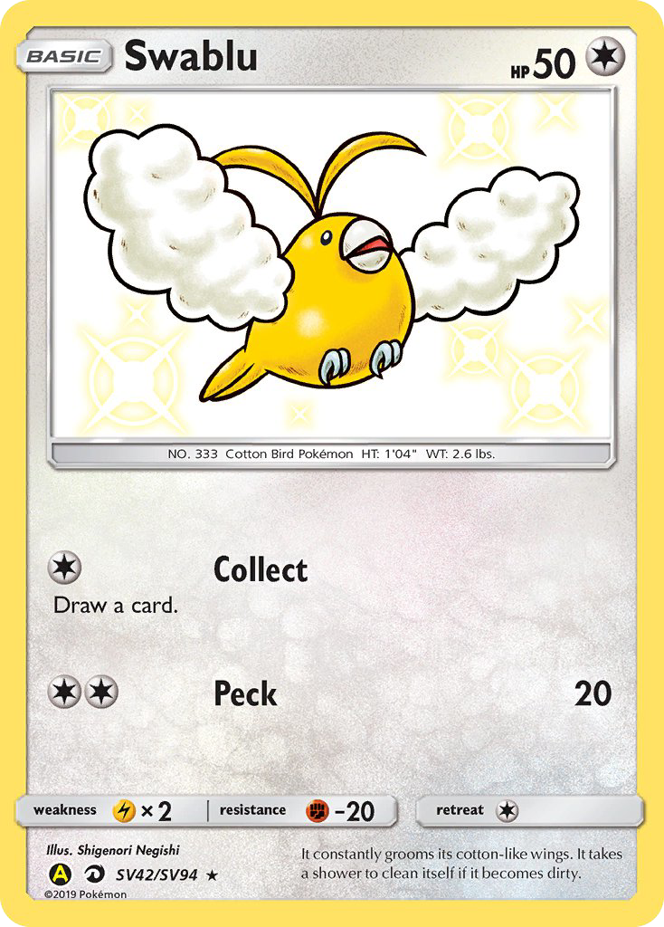 Swablu (SV42/SV94) [Sun & Moon: Hidden Fates - Shiny Vault] | Good Games North