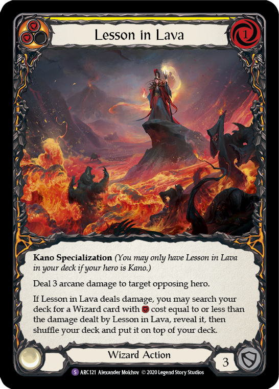 Lesson in Lava [U-ARC121] Unlimited Rainbow Foil | Good Games North
