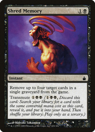 Shred Memory [Ravnica: City of Guilds] | Good Games North