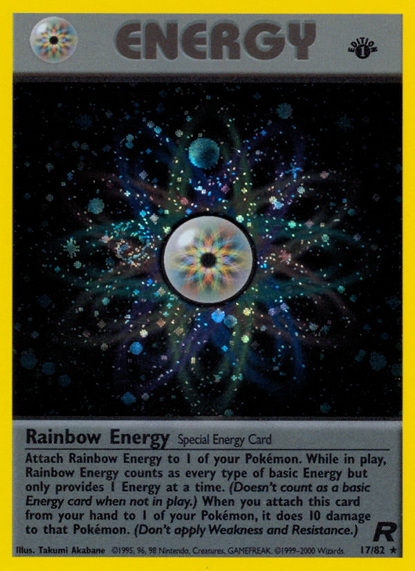Rainbow Energy (17/82) [Team Rocket 1st Edition] | Good Games North