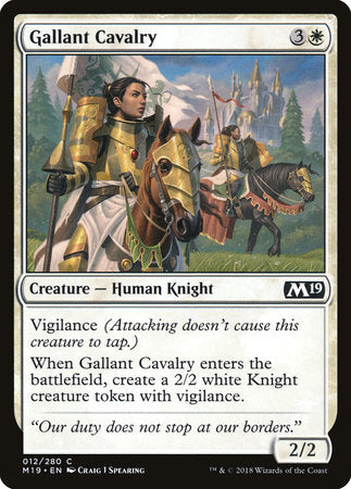 Gallant Cavalry [Core Set 2019] | Good Games North