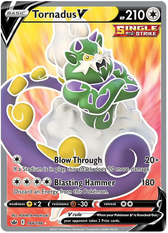 Tornadus V (184/198) [Sword & Shield: Chilling Reign] | Good Games North