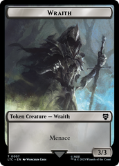 Treasure // Wraith Double-Sided Token [The Lord of the Rings: Tales of Middle-Earth Commander Tokens] | Good Games North