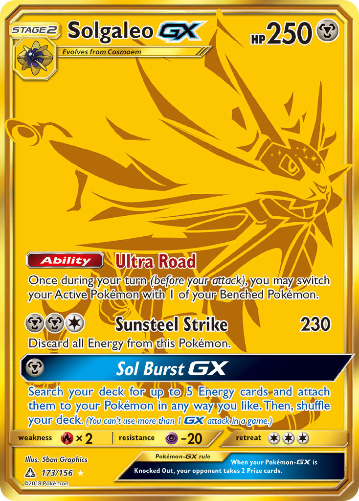 Solgaleo GX (173/156) [Sun & Moon: Ultra Prism] | Good Games North
