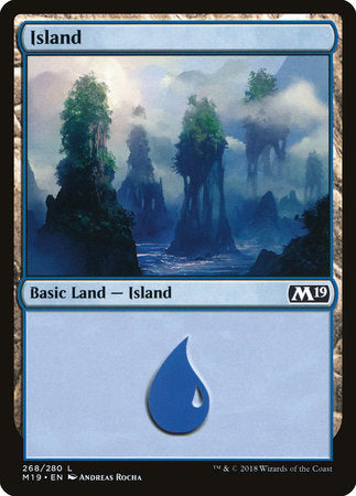 Island (268) [Core Set 2019] | Good Games North