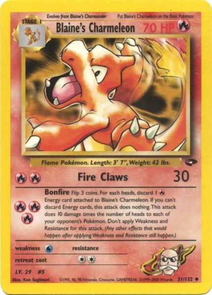Blaine's Charmeleon (31/132) [Gym Challenge Unlimited] | Good Games North