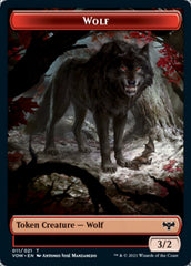 Wolf (011) // Wolf (014) Double-sided Token [Innistrad: Crimson Vow Tokens] | Good Games North