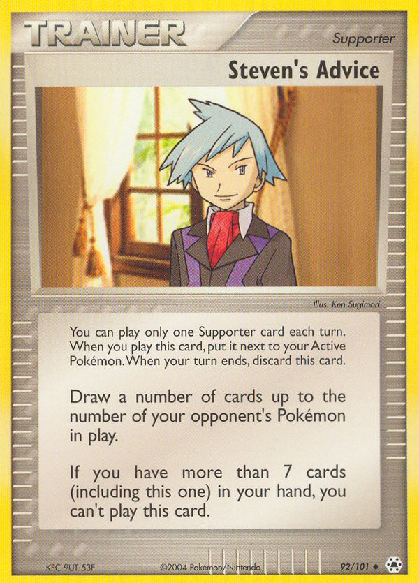 Steven's Advice (92/101) [EX: Hidden Legends] | Good Games North