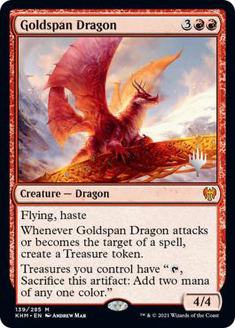 Goldspan Dragon [Kaldheim Promo Pack] | Good Games North