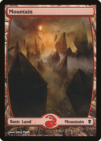 Mountain (243) - Full Art [Zendikar] | Good Games North