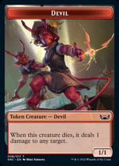Devil // Wizard Double-sided Token [Streets of New Capenna Tokens] | Good Games North