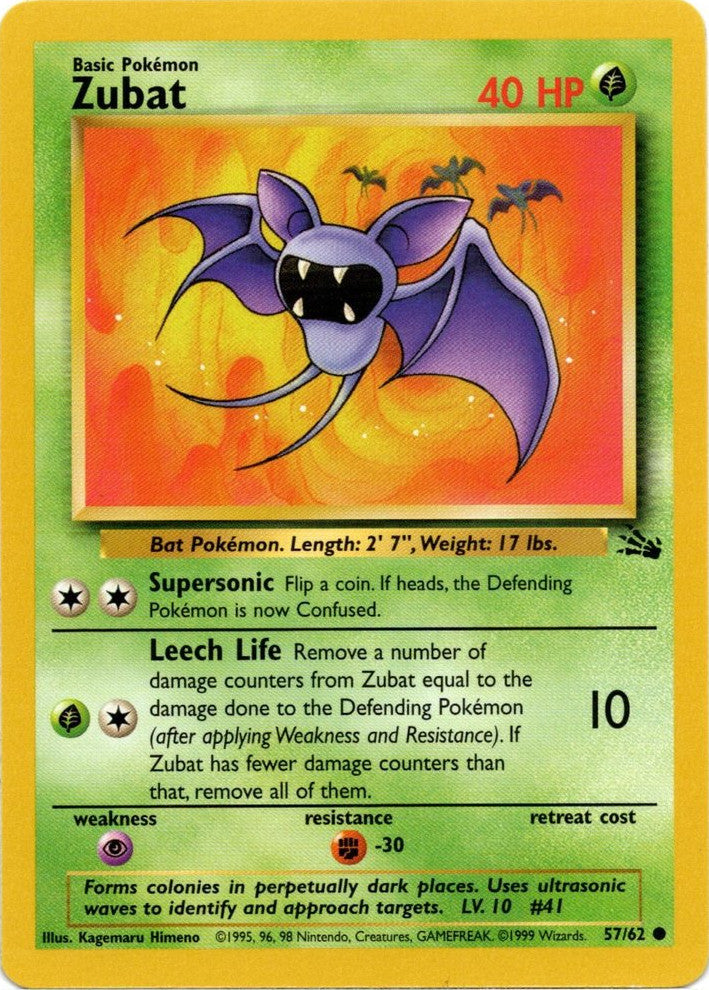 Zubat (57/62) [Fossil Unlimited] | Good Games North