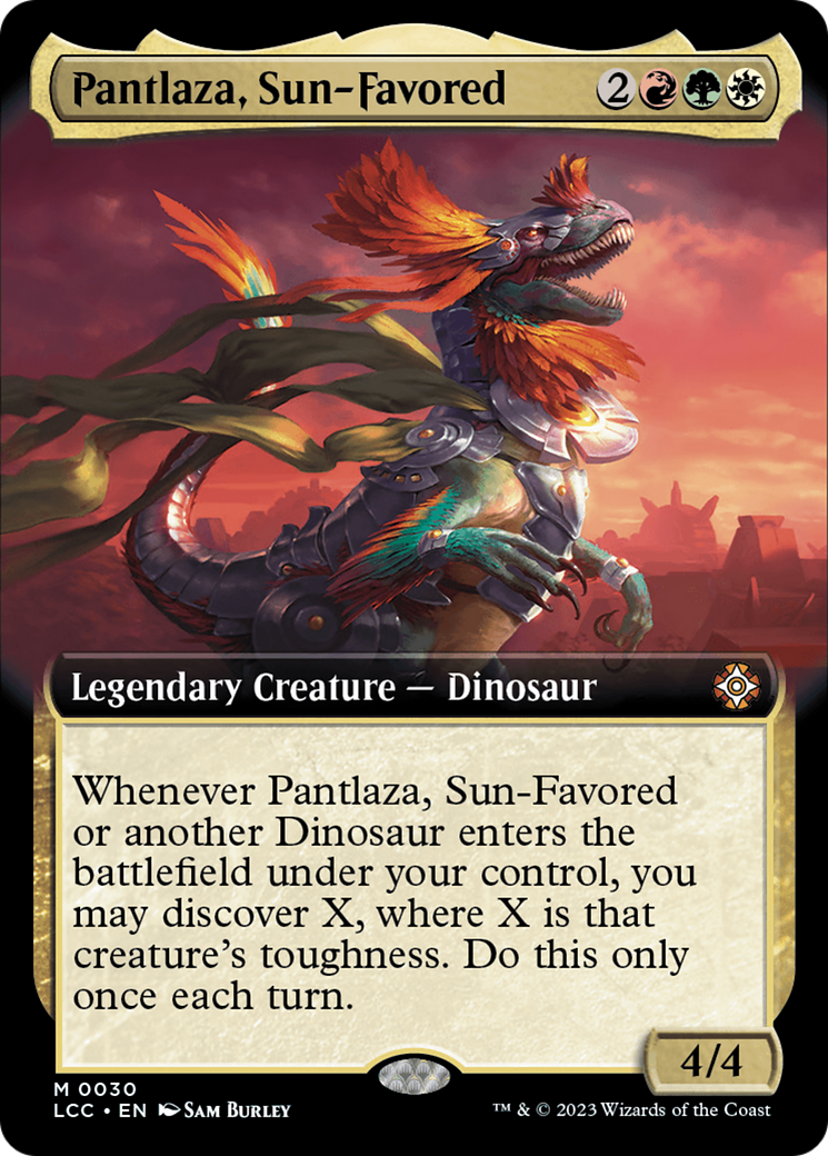 Pantlaza, Sun-Favored (Extended Art) [The Lost Caverns of Ixalan Commander] | Good Games North