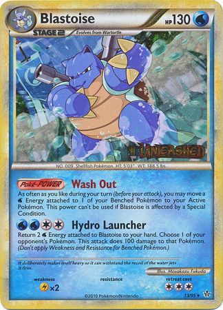 Blastoise (13/95) (Prerelease Promo) [HeartGold & SoulSilver: Black Star Promos] | Good Games North
