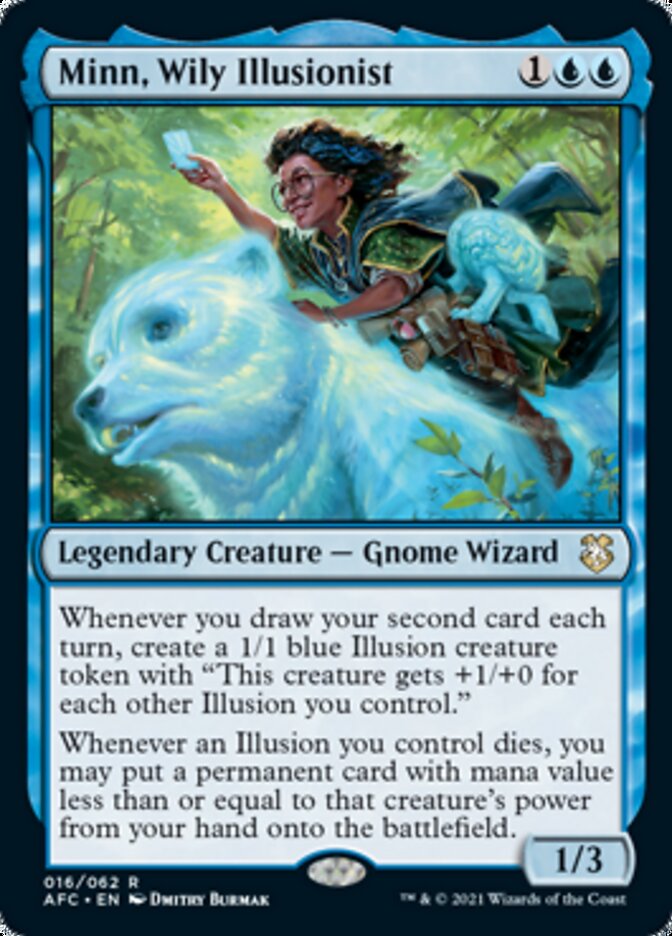 Minn, Wily Illusionist [Dungeons & Dragons: Adventures in the Forgotten Realms Commander] | Good Games North