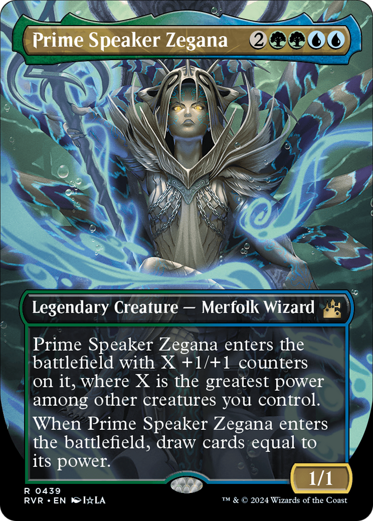 Prime Speaker Zegana (Anime Borderless) [Ravnica Remastered] | Good Games North