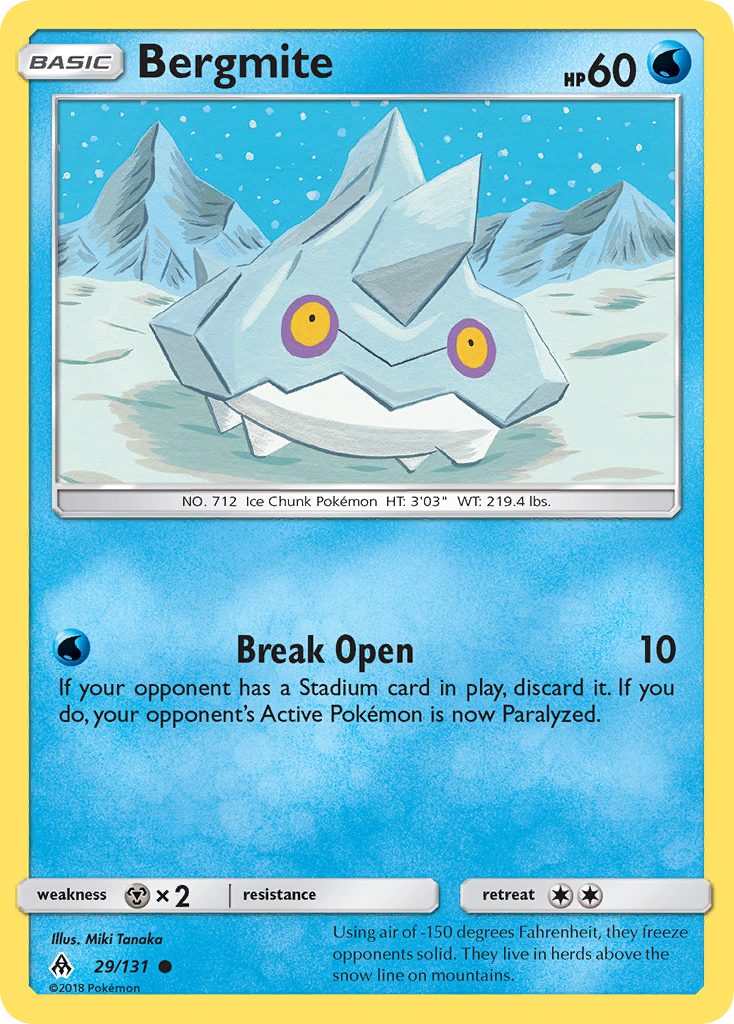 Bergmite (29/131) [Sun & Moon: Forbidden Light] | Good Games North