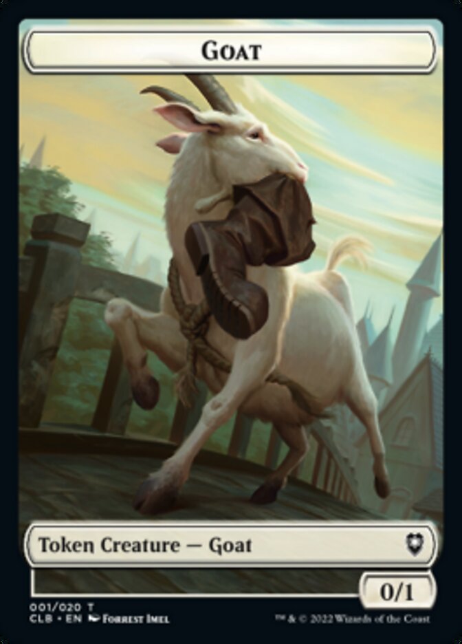 Treasure // Goat Double-sided Token [Commander Legends: Battle for Baldur's Gate Tokens] | Good Games North