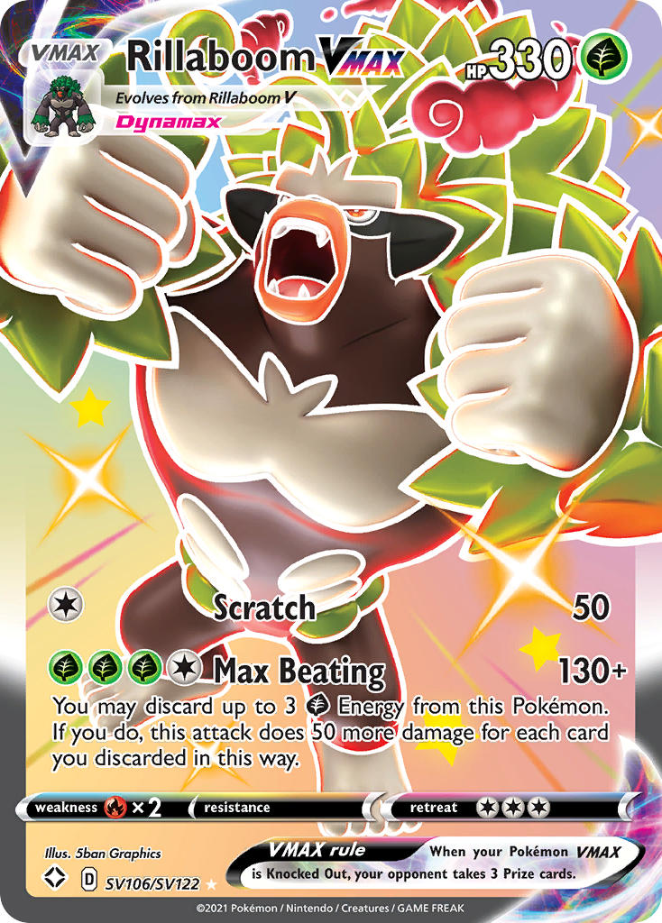 Rillaboom VMAX (SV106/SV122) [Sword & Shield: Shining Fates] | Good Games North